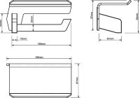 Товар: Держатель туалетной бумаги Sonia Luce 182473 с полкой Черный матовый - фото 2 Держатель туалетной бумаги Sonia Luce 182473 с полкой Черный матовый — фото 2, Держатели туалетной бумаги