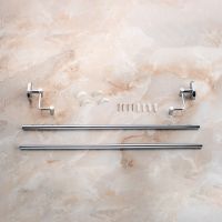 Полотенцедержатель Ростовская Мануфактура Сантехники A1023 двойной Хром — фото 4, Полотенцедержатели