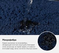 Коврик для ванной комнаты Iddis Decor 50х80 D17M580i12 Темно-синий — фото 7, Аксессуары для туалета