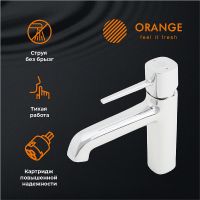 Смеситель для раковины Orange Karl M05-021cr Хром — фото 7, Смесители для раковины