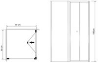 Душевой уголок Grossman Advans 80х80 GR-8080Ad профиль Хром стекло прозрачное — фото 6, Душевые уголки