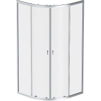 Душевой уголок AM.PM X-Joy Twin Slide 90x90 W88G-205-090MT без поддона профиль матовый Хром стекло прозрачное — фото 1, Душевые уголки