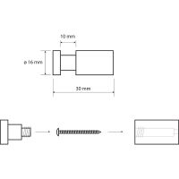 Крючок Bemeta Omega 104506092 Хром — фото 3, Крючки для полотенец