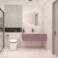 Тумба с раковиной Orans BC-4060-1200R 120 подвесная Лиловая матовая арт-40601200R — фото 10, Тумбы с раковиной