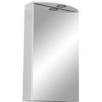 Зеркальный шкаф Stella Polar Концепт Альда 40/С SP-00000222 с подсветкой Белый — фото 1, Зеркальные шкафы в ванную