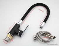 Товар: Смеситель для кухни Frap H42 F4042 Черный матовый Хром - фото 5 Смеситель для кухни Frap H42 F4042 Черный матовый Хром — фото 5, Смесители для кухни