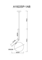 Товар: Подвесной светильник Artelamp Bolla-unica A1922SP-1AB Белый Античная бронза - фото 4 Подвесной светильник Artelamp Bolla-unica A1922SP-1AB Белый Античная бронза — фото 4, Подвесные светильники