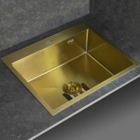 Кухонная мойка Fabia 60х50 60503Z Золото — фото 4, Кухонные мойки
