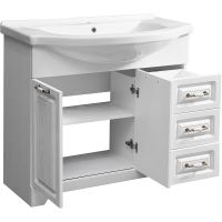 Тумба под раковину Stella Polar Кармела 90 SP-00000175 Ольха белая — фото 3, Тумбы под раковину