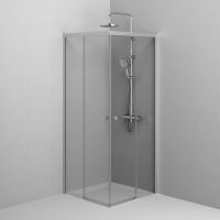 Товар: Душевой уголок AM.PM X-Joy 80х80 W94G-403-8080-МТ1К профиль Хром матовый стекло прозрачное - фото 3 Душевой уголок AM.PM X-Joy 80х80 W94G-403-8080-МТ1К профиль Хром матовый стекло прозрачное — фото 3, Квадратные душевые уголки