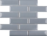 Керамическая мозаика StarMosaic Metro Bluish-Grey Glossy KM41843 28,7x29,5 см — фото 1, Мозаика