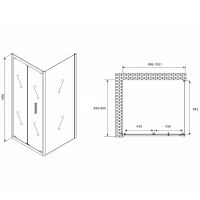 Товар: Душевой уголок Abber Sonnenstrand 100х90 AG07100B-S90B профиль Черный стекло прозрачное - фото 5 Душевой уголок Abber Sonnenstrand 100х90 AG07100B-S90B профиль Черный стекло прозрачное — фото 5, Прямоугольные душевые уголки