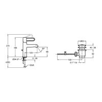 Смеситель для раковины Jacob Delafon Odeon Rive Gauche Черный матовый арт-E21028-BL-BL — фото 2, Смесители для раковины