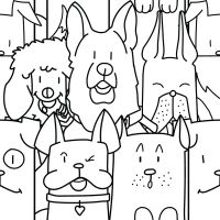 Керамогранит Codicer Oh My Dog White 25x25 см — фото 2, Керамогранит