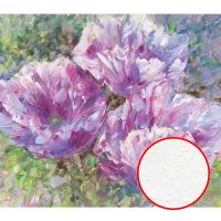 Фреска Ortograf Цветы 8034 Фактура бархат FX Флизелин (2*1,75) Сиреневый/Зеленый, Цветы/Живопись — фото 1, Фрески