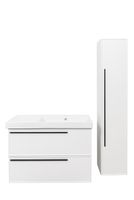 Шкаф пенал La Fenice Elba 30 FNC-05-ELB-B-30 подвесной Белый матовый — фото 6, Мебель для ванной