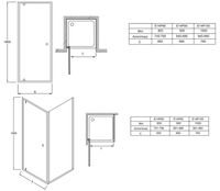Душевая дверь Jacob Delafon Serenity 90х190 E14P90-GA профиль Хром стекло прозрачное — фото 2, Душевые двери в нишу