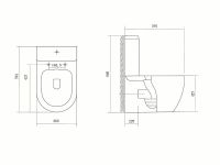 Товар: Унитаз компакт Aquatek Оберон AQ1273S-00 с бачком и сиденьем Микролифт - фото 2 Унитаз компакт Aquatek Оберон AQ1273S-00 с бачком и сиденьем Микролифт — фото 2, Напольные унитазы