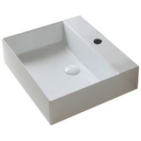 Раковина Azzurra Elegance Squared 60 ELLP060450QMBI/(EQA60M bi)*1 Белая — фото 2, Раковины