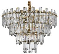 Люстра Divinare Rosie 3511/17 LM-8 Прозрачная Латунь — фото 2, Люстры