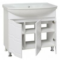 Тумба под раковину Runo Стиль 85 00000001113 Белая — фото 4, Мебель для ванной