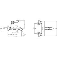 Товар: Смеситель для ванны Jacob Delafon Louise Хром арт-E24363-CP - фото 5 Смеситель для ванны Jacob Delafon Louise Хром арт-E24363-CP — фото 5, Смеситель для ванны