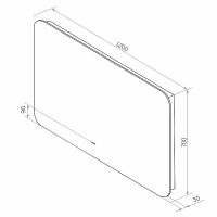Зеркало Континент Burzhe 1200х700 ЗЛП3530 с подсветкой с бесконтактным выключателем — фото 9, Зеркала в ванную комнату