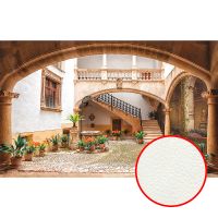 Фреска Ortograf Городской пейзаж 5026 Фактура флок FLK Флизелин (4,3*2,7) Бежевый, Город/Цветы — фото 1, Фрески