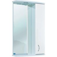 Зеркало со шкафом Bellezza Астра 60 4614909001011 с подсветкой R Белое — фото 1, Зеркальные шкафы в ванную