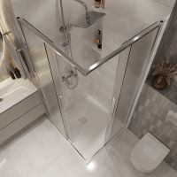 Товар: Душевой уголок Niagara Nova 80х80 NG-3622-34 профиль Хром стекло шиншилла - фото 5 Душевой уголок Niagara Nova 80х80 NG-3622-34 профиль Хром стекло шиншилла — фото 5, Душевые уголки