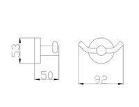 Товар: Двойной крючок Rav Slezak Colorado COA0102 Хром - фото 2 Двойной крючок Rav Slezak Colorado COA0102 Хром — фото 2, Крючки для полотенец