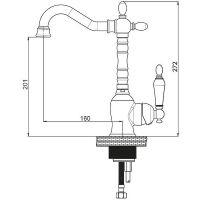 Товар: Смеситель для раковины GPD Retro Colored MTL180-A Золото - фото 9 Смеситель для раковины GPD Retro Colored MTL180-A Золото — фото 9, Смесители