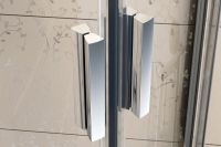 Душевая дверь Ravak Blix BLDP2-120 0PVG0U00ZG профиль Сатин стекло Grape — фото 3, Раздвижные душевые двери