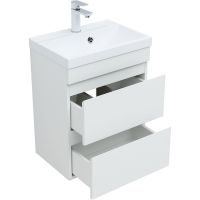 Товар: Тумба под раковину Aquanet Нота New 50 335416 подвесная Белый глянец - фото 3 Тумба под раковину Aquanet Нота New 50 335416 подвесная Белый глянец — фото 3, Мебель для ванной