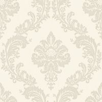 Обои Bernardo Bartalucci Ragazza 5041-1 Винил на флизелине (1,06*10,05) Бежевый, Дамаск — фото 1, Обои для стен