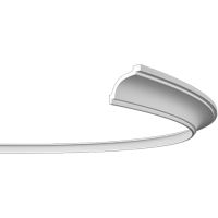 Карниз гибкий Европласт 1.50.106 2000x72x90 мм — фото 1, Карнизы