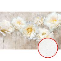 Фреска Ortograf Цветы 21132 Фактура бархат FX Флизелин (4,35*2,7) Бежевый/Белый, Цветы/Живопись — фото 1, Фрески