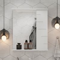 Зеркало со шкафом Volna Joli 60 R zsJOLI60.R-01 с подсветкой Белое — фото 1, Зеркальные шкафы в ванную