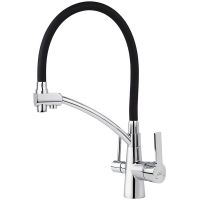 Смеситель для кухни Viko V-5522 Хром Черный — фото 1, Смесители для кухни