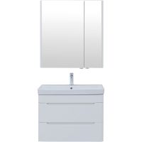 Комплект мебели для ванной Aquanet София 80 274199 подвесной Белый глянец — фото 2, Комплекты мебели для ванной