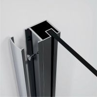 Душевой уголок Esbano Surf 90x90 ESOGS90PRC профиль Хром стекло прозрачное — фото 5, Душевые уголки трапеция