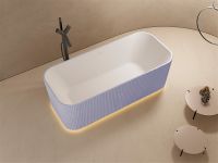 Товар: Ванна из искусственного камня Abber Stein 170x75 AS9663Violett Фиолетовая без гидромассажа - фото 3 Ванна из искусственного камня Abber Stein 170x75 AS9663Violett Фиолетовая без гидромассажа — фото 3, Ванны