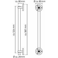 Поручень Ridder Pro А160600 Хром — фото 5, Аксессуары для ванной