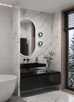 Товар: Раковина Boheme Armadi Art Flat 80 859-080-NM Черный мрамор - фото 3 Раковина Boheme Armadi Art Flat 80 859-080-NM Черный мрамор — фото 3, Раковины