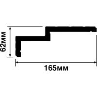 Карниз HIWOOD 2000x62x165 мм арт-A165L — фото 2, Карнизы