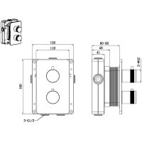 Смеситель для душа Allen Brau Priority 5.31113-BN с термостатом Никель брашированный — фото 3, Смеситель для душа