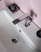 Смеситель для раковины Paffoni Rock RO071ST Сталь — фото 4, Смесители для раковины