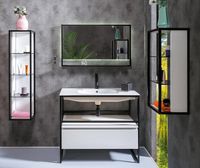 Товар: Подвесной шкаф Boheme Armadi Art Loft 30 895-W Белый - фото 3 Подвесной шкаф Boheme Armadi Art Loft 30 895-W Белый — фото 3, Мебель для ванной