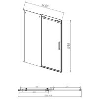 Товар: Душевая дверь Vincea Como-N 140 VDS-4CN140CL профиль Хром стекло прозрачное - фото 6 Душевая дверь Vincea Como-N 140 VDS-4CN140CL профиль Хром стекло прозрачное — фото 6, Раздвижные душевые двери