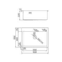 Товар: Кухонная мойка Aflorn Premium 60 Графит арт-AF96050F - фото 5 Кухонная мойка Aflorn Premium 60 Графит арт-AF96050F — фото 5, Кухонные мойки